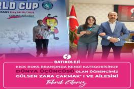 KİCK BOKS' TA DÜNYA ÜÇÜNCÜSÜ